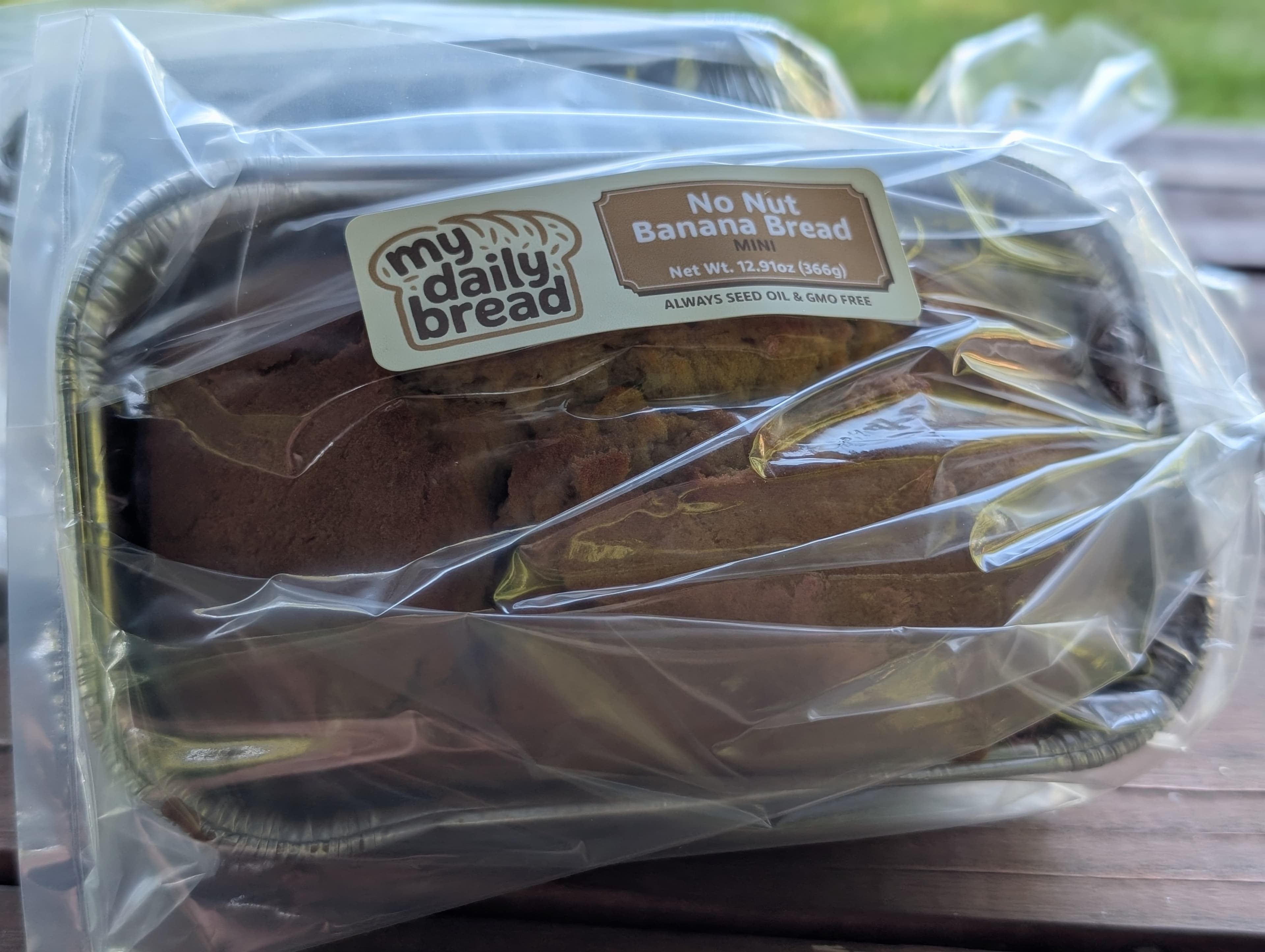 No Nut Banana Bread